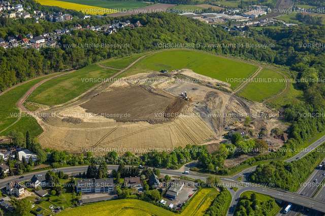 Wetter240503690 | Luftbild, Kippe Enerke An der Kohlenbahn, Projektentwicklung Enerke GmbH Entsorgungsunternehmen, Grundschöttel, Wetter, Ruhrgebiet, Nordrhein-Westfalen, Deutschland