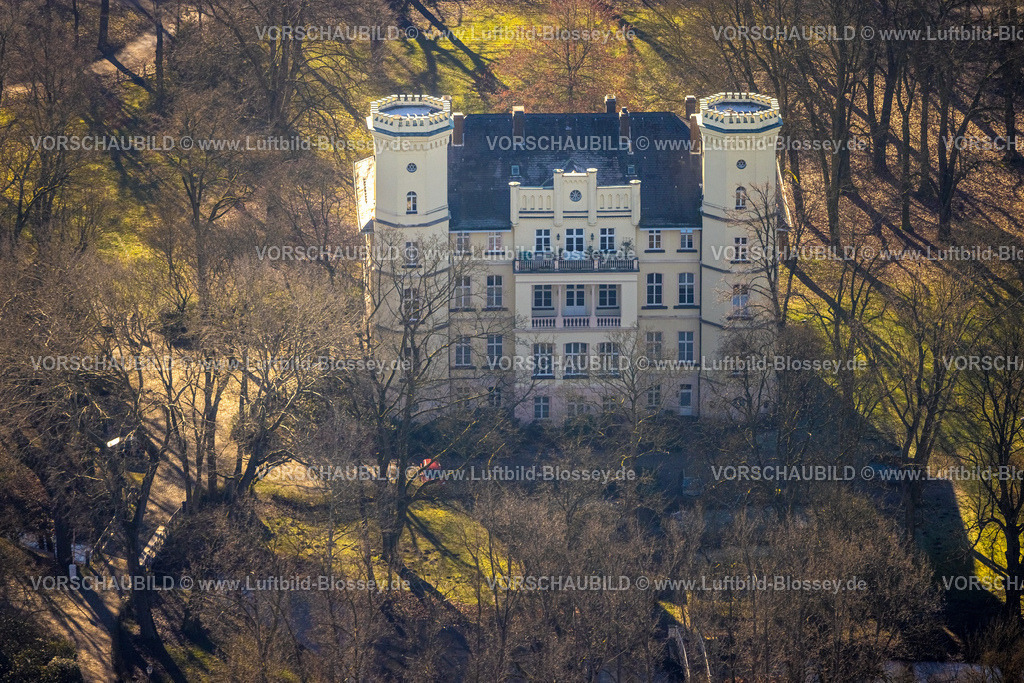 Luenen230204643 | Luftbild, Schloss Schwansbell, Horstmar, Lünen, Ruhrgebiet, Nordrhein-Westfalen, Deutschland