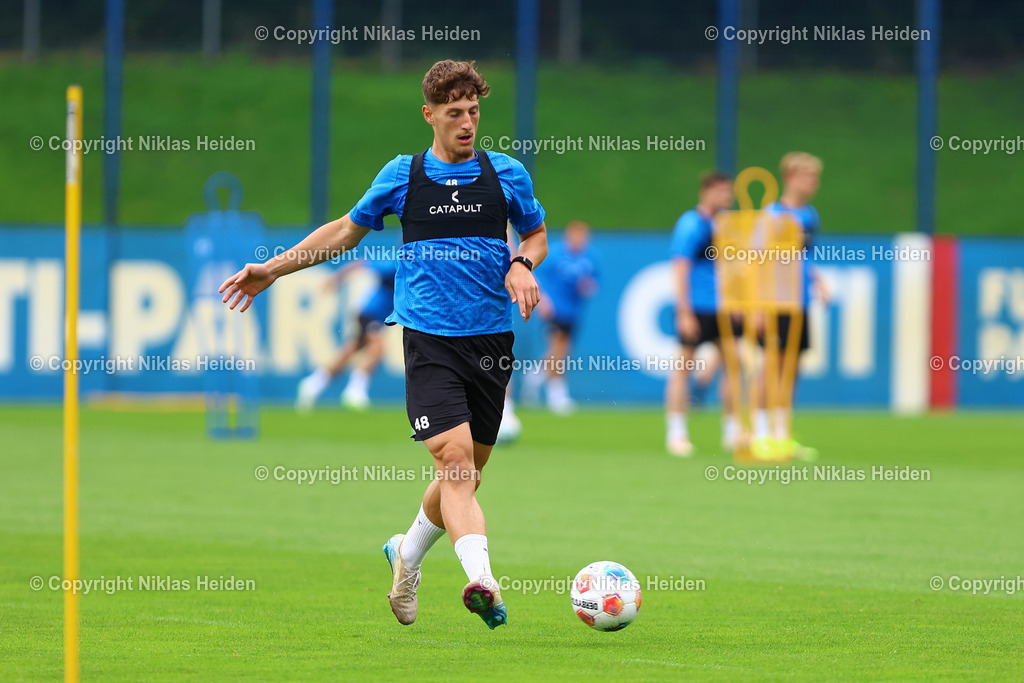 NH_HolsteinKiel_Training_22072025 | #48 Hamza Muqaj (Holstein Kiel)Fußball I Herren I Training I Saison 2025-2026 I Holstein Kiel I 22.07.2025 I Citti-Fußballpark