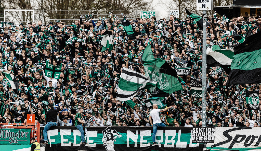 3. Liga, Saison 2023/24, 31. Spieltag: SC Preußen Münster - Dynamo Dresden | Münster, 30.03.2024: 3. Liga, 31. Spieltag, SC Preußen Münster gegen Dynamo Dresden im LVM-Preußenstadion in Münster. Foto: sportfotografie.ms | Markus Paletta - Realisiert mit Pictrs.com