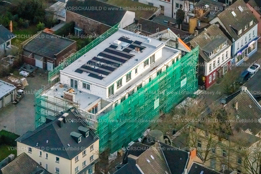 Dortmund230102648 | Luftbild, Alte Polizeiwache Baustelle mit Neubau Wohnhaus, Alte Benninghofer Straße, Hörde, Dortmund, Ruhrgebiet, Nordrhein-Westfalen, Deutschland