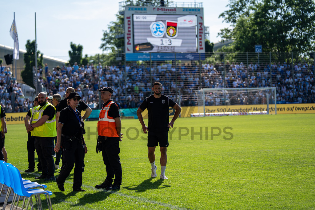Stuttgarter Kickers vs. SG Sonnenhof Großaspach, Fussball, WFV-Pokal, Finale, 23.05.2026 | Lucca Volkmer (Pressesprecher SG Sonnenhof Großaspach),Stuttgarter Kickers vs. SG Sonnenhof Großaspach, Fussball, WFV-Pokal, Finale, 23.05.2026