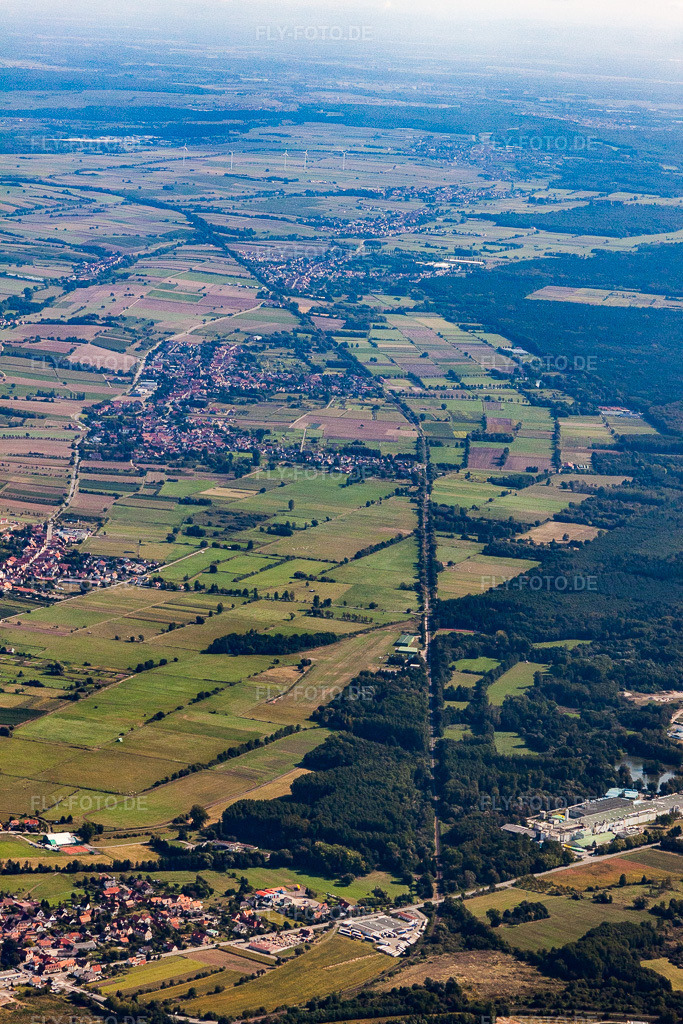Luftbild: Viehstrich ab Altenstadt in Schweighofen im Bundesland Rheinland-Pfalz in Deutschland. Foto: IMG_21031.jpg vom 06.09.2009 durch Werner Riehm/FLY-FOTO.de