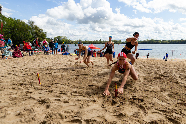 DLRG, Rettungssport, Beach- & Oceanevents, Landesmeisterschaften Freiwasser Rettungssport NRW 2025 13.09.2025 | Kalkar-Wissel, Deutschland - September, 13: Landesmeisterschaften Freiwasser Rettungssport NRW 2025 (Foto: Benedikt Lang (DLRG)) - Realisiert mit Pictrs.com