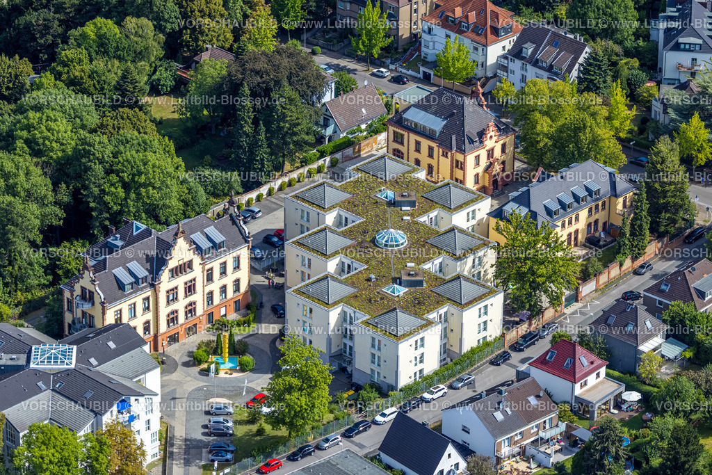Muelheim220802171 | Luftbild, KulT Bild Verlag UG, Gebäude an der Rochusstraße, Altstadt I - Südwest, Mülheim an der Ruhr, Ruhrgebiet, Nordrhein-Westfalen, Deutschland