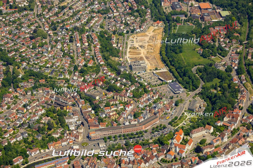 Das Luftbild zeigt  Backnang - Die Luftaufnahme wurde 2023 vom UL-Flugzeug aus erstellt ( keine Drohne ) - Hochauflösende Luftaufnahme - Für grossformatige Ausdrucke geeignet. Die Geschenkidee !Mit Lizenz und Bildrechte bestellbar