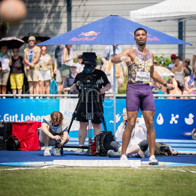 Multisport Event; Ratingen, 27.06.2026 | RATINGEN, GERMANY - JUNE 27, 2026 : Leo Neugebauer (GER / Germany) competing in the decathlon’s shot put during the Multisport Event at Stadion Ratingen on June 27, 2026 in Ratingen, Germany.