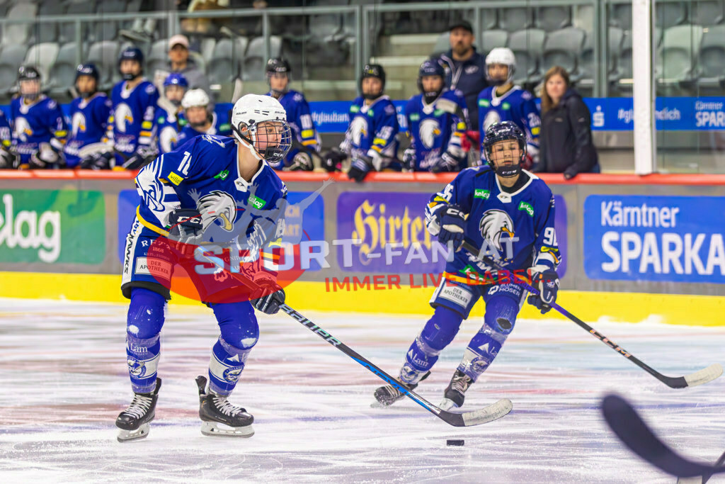Eishockey DEBL 2023/24 | Eishockey DEBL 2023/24, KAC Frauen - Villach Lady Hawks am 27.09.2023 in Klagenfurt (Heidi Horten Arena), Austria, (Photo by Ernst Krawagner sport-fan.at) - Realisiert mit Pictrs.com