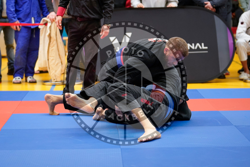 20240203PBB06945 | Fighters compete during the Brazilian Jiu-Jitsu Championship of the AJP Tour in Maintal by Frankfurt am Main, Germany, on February 2, 2024.