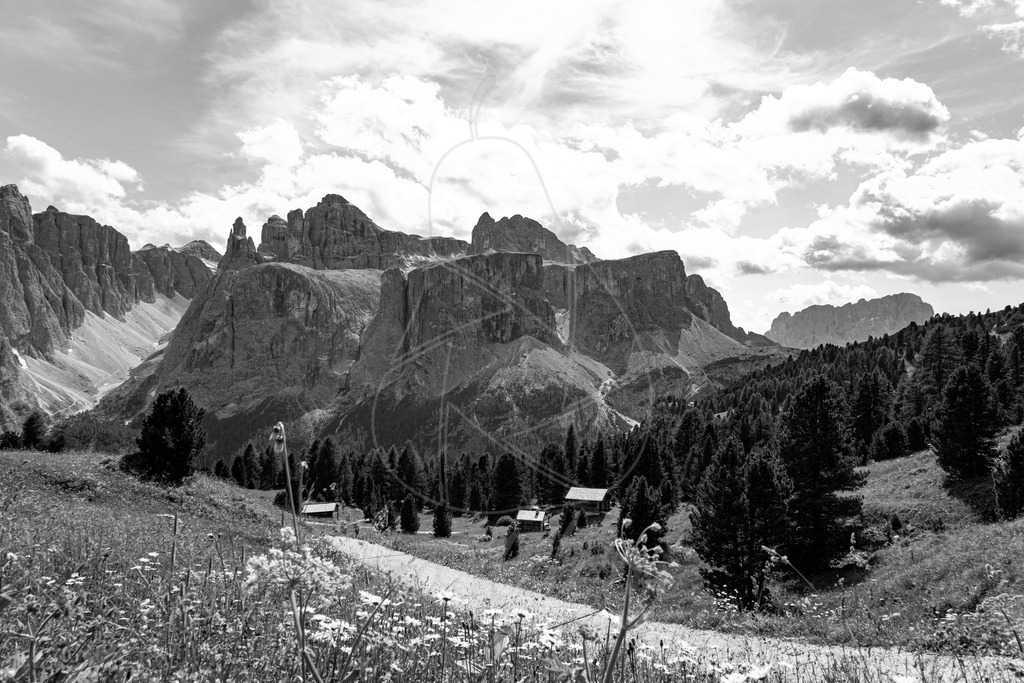 Dolomiten schwarz weiss | Ihre Fotografin im Lungau, ihre Fotografin im Mostviertel, Wandbilder Onlineshop, Imagefotos für Ihr Unternehmen,  - Realisiert mit Pictrs.com