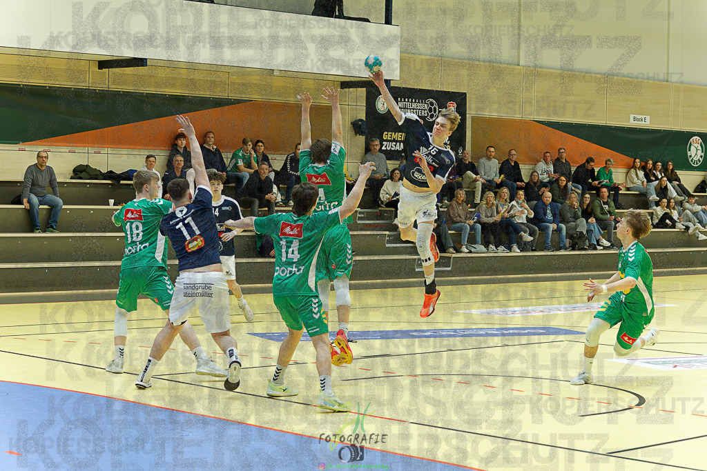 mJB Pokalrunde dt. Meisterschaft, TV Hüttenberg - TSV GWD Minden | mJB Pokalrunde dt. Meisterschaft, TV Hüttenberg - TSV GWD Minden am 15.03.2025 in Münchholzhausen (Sporthalle Münchholzhausen)Photo © 2025 - Jörg Heinrich - Realisiert mit Pictrs.com