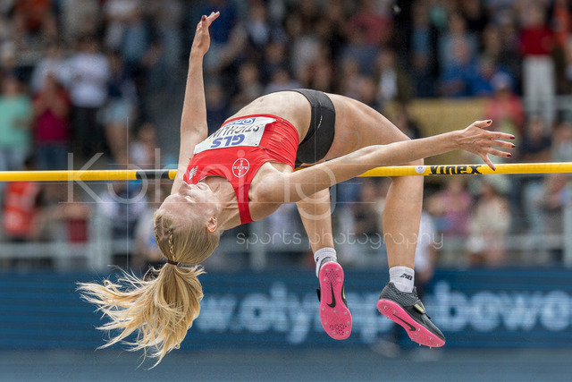 Deutsche Leichtathletik-Meisterschaften; Bochum-Wattenscheid, 26.07.2026 | Bianca Stichling (TSV Bayer o4 Leverkusen), Hochsprung ; Deutsche Leichtathletik-Meisterschaften am 26.07.2026 im Lorheide-Stadion, Bochum-Wattenscheid (Nordrhein-Westfalen).