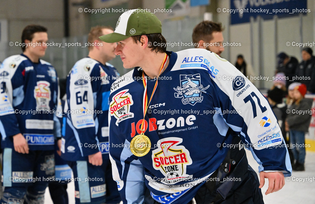ESC Steindorf vs. EHC Althofen 8.3.2024 | ESC Steindorf vs. EHC Althofen 8.3.2024, ESC Steindorf vs. EHC Althofen Meisterfeier am 08.03.2024 in Steindorf (Ossiachersee Halle), Austria, (Photo by Bernd Stefan)