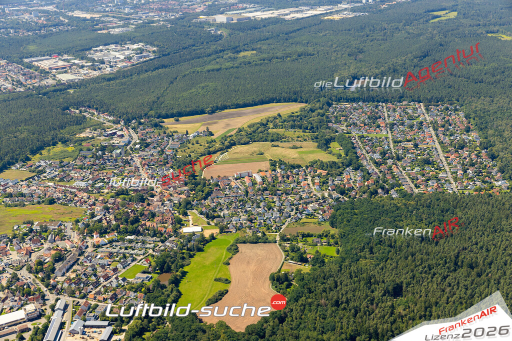 Das Luftbild zeigt : Fischbach bei Nürnberg Nürnberg - Die Luftaufnahme wurde 2023 vom UL-Flugzeug aus erstellt ( keine Drohne ) - Hochauflösende Luftaufnahme - Für grossformatige Ausdrucke geeignet. Die Geschenkidee !Mit Lizenz und Bildrechte bestellbar