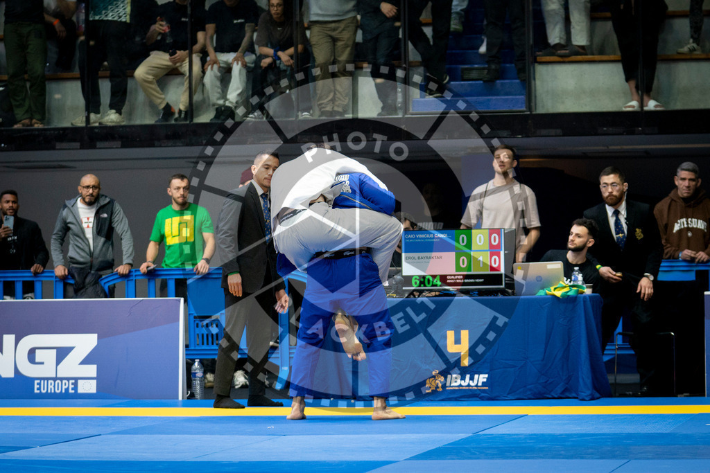 20240124PBB01638 | Fighters compete during the second day of the IBJJF European Championship in Paris, France, on January 24, 2024.