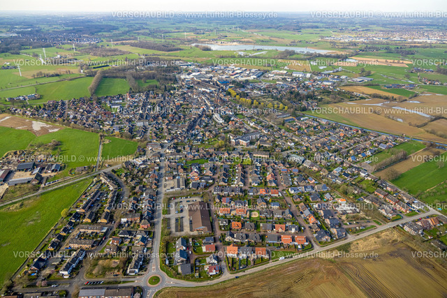 Isselburg240313727 | Luftbild, Wohngebiet Werler Straße Ortsansicht Isselburg, Nordrhein-Westfalen, Deutschland