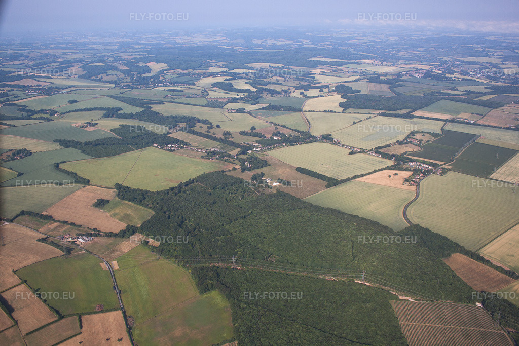 Vue aérienne: Vue de la ville à Bridge dans le département Angleterre, Grande Bretagne – .Photo: IMG_58603.jpg prise le 18/07/2013 par Werner Riehm/FLY-FOTO.eu – Résolution de l'original: 4556 x 3037 px