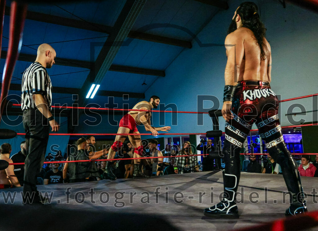 2023-11-11_095_Erding_Wrestlingshow | Erding, Deutschland, 11.11.2023:
Wrestling, Saison 2023, EWS Wrestling ERDING

Foto: Christian Riedel / fotografie-riedel.net