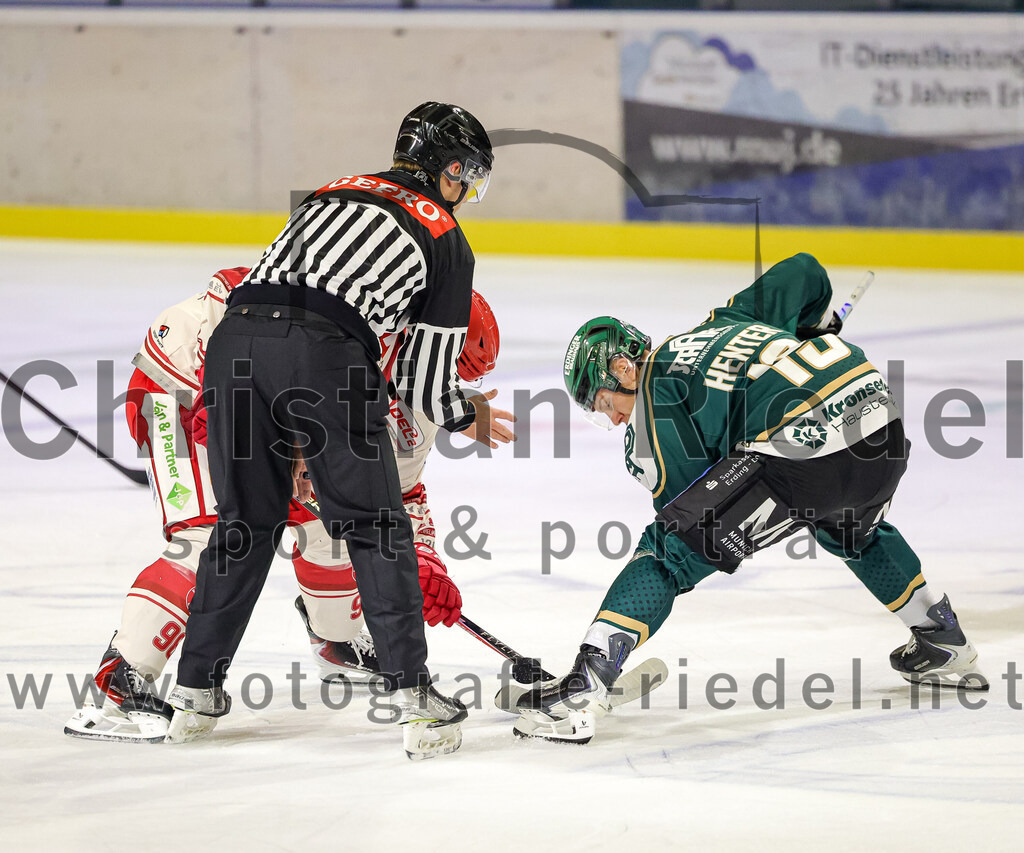 2025-09-12_037_TSV_Erding_gegen_EV_Landshut | Erding, Deutschland, 12.09.2025:Eishockey, Oberliga Süd 2025 / 2026, Testspiel, TSV Erding gegen EV Landshut, Endergebnis: 4:6Dennis Henter (Erding Gladiators, #19)Foto: Christian Riedel / fotografie-riedel.net