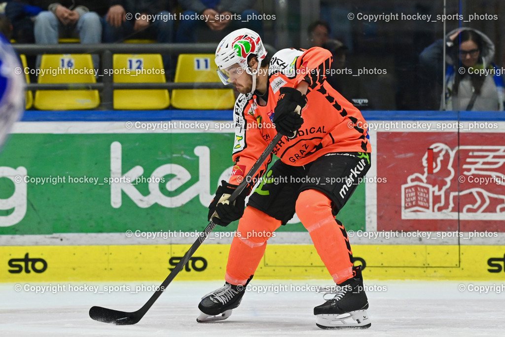 EC IDM WÄRMEPUMPEN VSV vs. MOSER MEDICAL GRAZ99ERS | #3 Frank Hora Graz 99ers, EC IDM WÄRMEPUMPEN VSV vs. MOSER MEDICAL GRAZ99ERS, EC IDM WÄRMEPUMPEN VSV vs. MOSER MEDICAL GRAZ99ERS am 17.03.2026 in Villach (Stadthalle Villach), Austria, (Photo by Bernd Stefan)