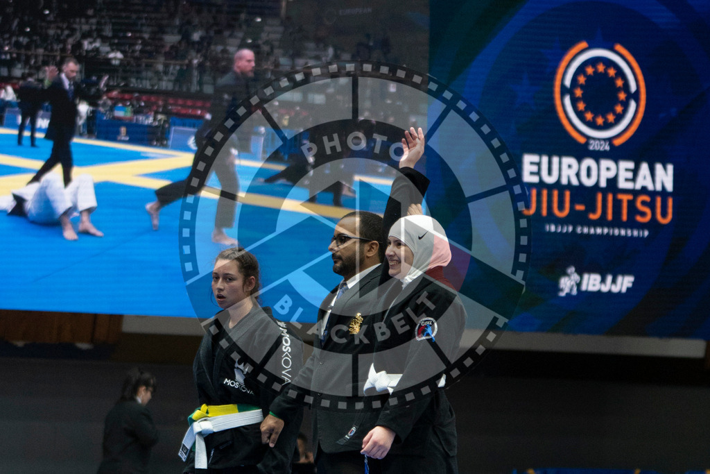 20240119PBB3001 | Fighters compete during the IBJJF European Championship in Paris, France, on January 19, 2024.