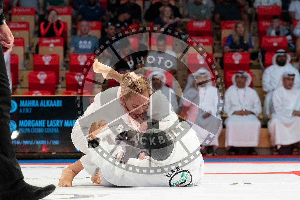 20231106PBB2750 | Fighters compete during the AJP World Master Championship in the Mubadala Arena in Abu Dhabi, Arab United Emirates, on November 6, 2023.