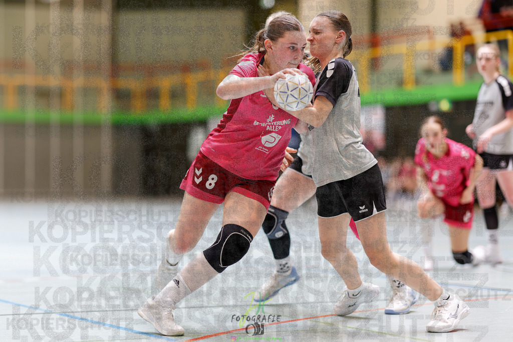 Hessenmeisterschaft wJC - Spiel um Platz 3; TuS Kriftel - SG Schenklengsfeld | Hessenmeisterschaft wJC - Spiel um Platz 3; TuS Kriftel - SG Schenklengsfeld am 22.03.2025 in Biedenkopf (Sporthalle Lahntalschule)Photo © 2025 - Jörg Heinrich - Realisiert mit Pictrs.com