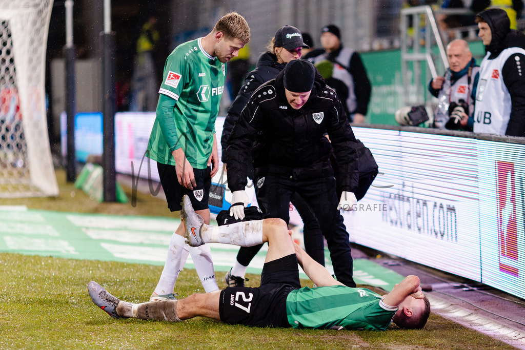 2. Bundesliga, Saison 2025/26, 21. Spieltag: SC Preußen Münster - VfL Bochum | Münster, 06.02.2026: 2. Bundesliga, 21. Spieltag, SC Preußen Münster gegen VfL Bochum im LVM-Preußenstadion in Münster. Foto: sportfotografie.ms | Markus Paletta - Realisiert mit Pictrs.com