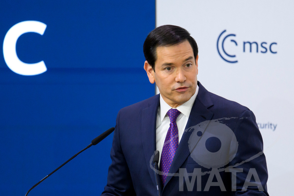 _DWA7319 | Politiker Marco Rubio (REP), Außenminister der Vereinigten Staaten von Amerika, spricht auf der Münchner Sicherheitskonferenz 2026. München, 14.02.2026 Bayern Deutschland - Realisiert mit Pictrs.com