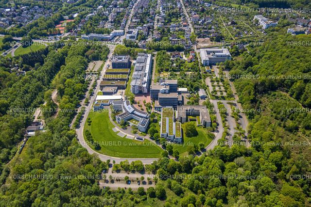 Hagen230501962 | Luftbild, FernUniversität Campus, Hochschulviertel, Hagen, Sauerland, Nordrhein-Westfalen, Deutschland
