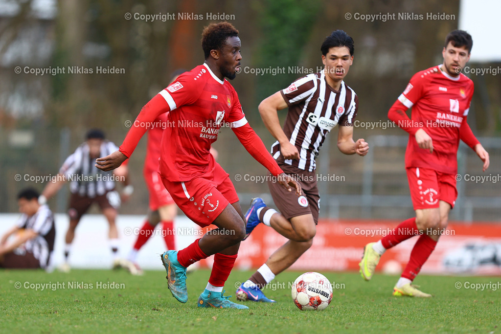 NH_FCStPauliU23_FSVSchöningen_RegionalligaNord_15032026 | #17 Malick Sanogo (FSV Schöningen)Fußball I Herren I Regionalliga Nord I Saison 2025-2026 I 26. Spieltag I FC St. Pauli U23 - FSV Schöningen I 15.03.2026 I Edmund-Plambeck-Stadion