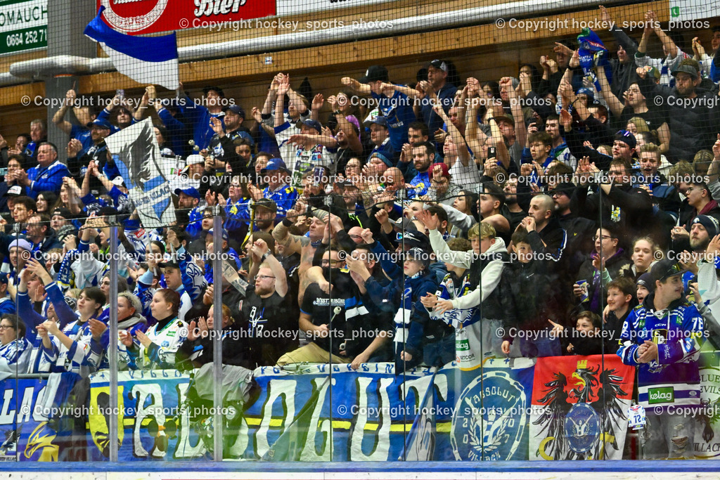 EC VSV vs. HC Bozen 16.2.2024 | EC VSV Fans, Absolut Villach, EC VSV vs. HC Bozen 16.2.2024, EC VSV vs. HC Bozen 16.2.2024 am 16.02.2024 in Villach (Stadthalle Villach), Austria, (Photo by Bernd Stefan)