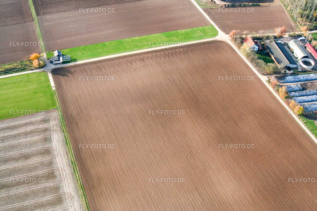 Modellflugplatz | Luftbild: Modellflugplatz in Offenbach an der Queich im Bundesland Rheinland-Pfalz in Deutschland. Foto: IMG_14534.jpg vom 08.11.2008 durch Werner Riehm/FLY-FOTO.de - Realisiert mit Pictrs.com
