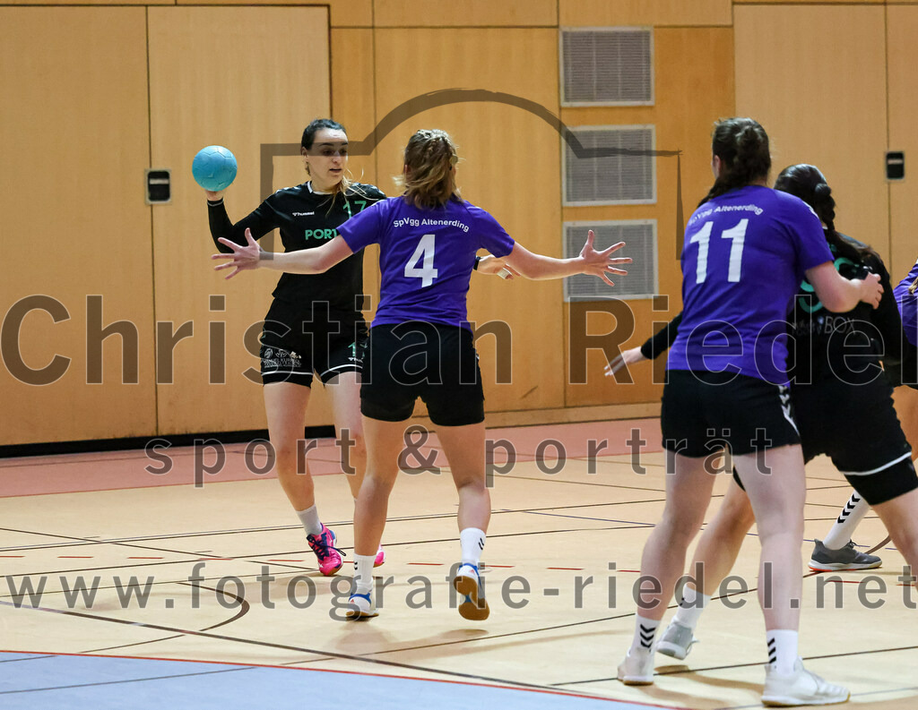 2023-02-25_042_SpVgg_Altenerding_III_gegen_TSV_Wartenberg_II | Erding, Deutschland, 25.02.2023:
Handball, Bezirksklasse Frauen Staffel Mitte 2022 / 2023, 13. Spieltag, SpVgg Altenerding III gegen TSV Wartenberg II, Endergebnis: 23:26

Foto: Christian Riedel / fotografie-riedel.net