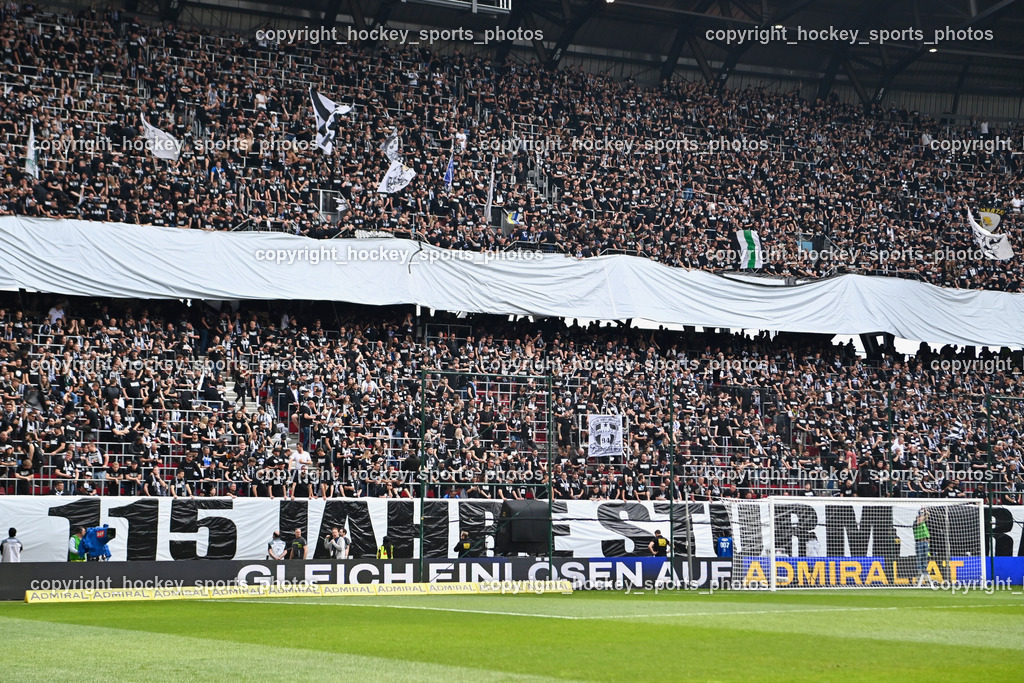 SK Puntigamer Sturm vs. SK Rapid Wien Siegerehrung, Impressionen | SK Sturm Fans, SK Puntigamer Sturm vs. SK Rapid Wien Siegerehrung, Impressionen, SK Puntigamer Sturm vs. SK Rapid Wien Siegerehrung, Impressionen am 01.05.2024 in Klagenfurt (Wörthersee Stadion ), Austria, (Photo by Bernd Stefan)