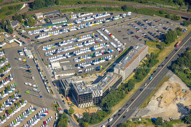 Duesseldorf220700547 | Luftbild, Automobillager Loading Mercedes Parkplätze, Mörsenbroich, Düsseldorf, Rheinland, Nordrhein-Westfalen, Deutschland