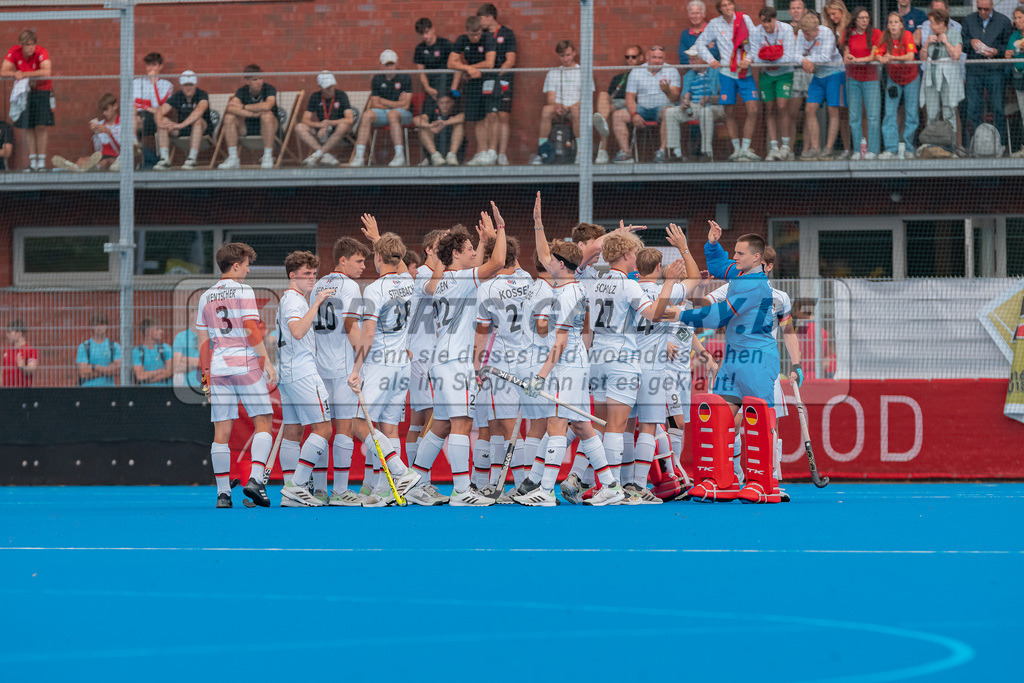HK_20230716_102802 | Euro Hockey MU18 Boys Finale Belgium vs Germany Championship Girls & Boys am 16.7.2023 CHTC , Krefeld ,