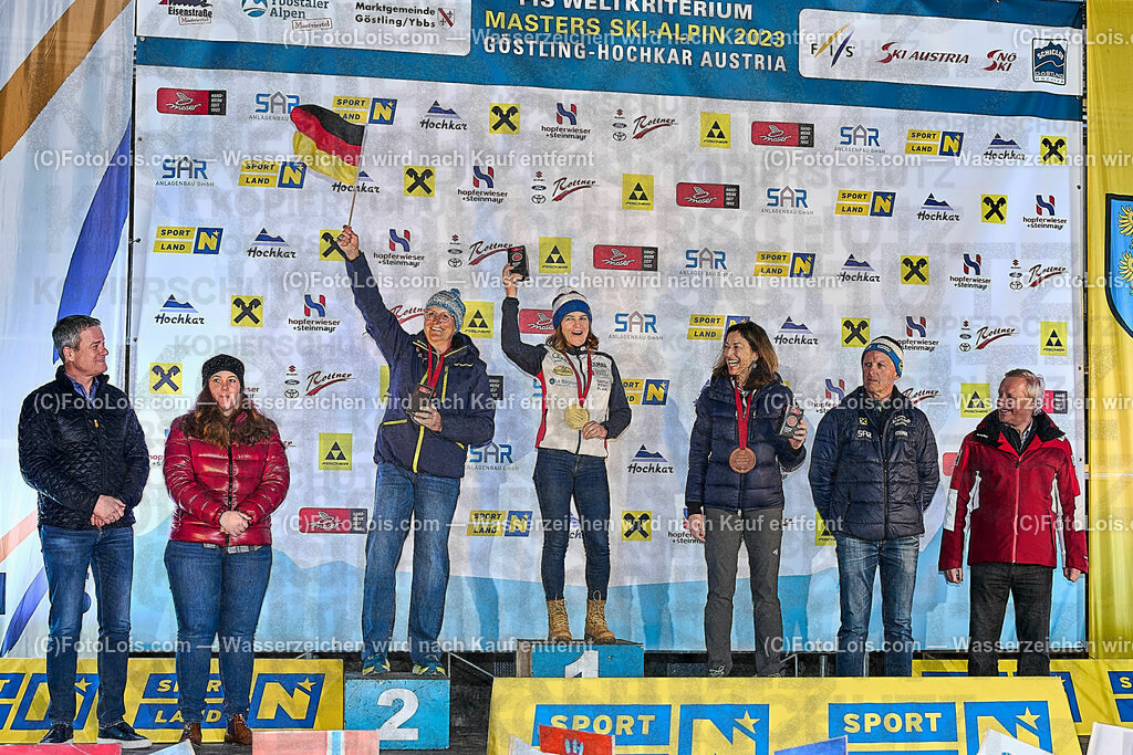 ALP4193_WCM-Slalom_Kat-C_Siegerehrung | (C)FotoLois.com, Alois Spandl, World Criterium Masters Ski Alpin 2023 Hochkar, Slalom C, GS-B, SuperGiant A, Di 21. März 2023.