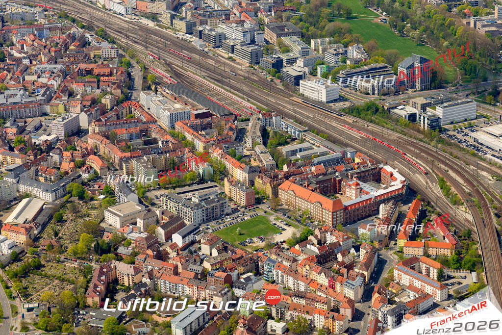 Das Luftbild zeigt Ludwigsfeld Nürnberg - Die Luftaufnahme wurde 2023 vom UL-Flugzeug aus erstellt ( keine Drohne ) - Hochauflösende Luftaufnahme - Für grossformatige Ausdrucke geeignet. Die Geschenkidee !Mit Lizenz und Bildrechte bestellbar