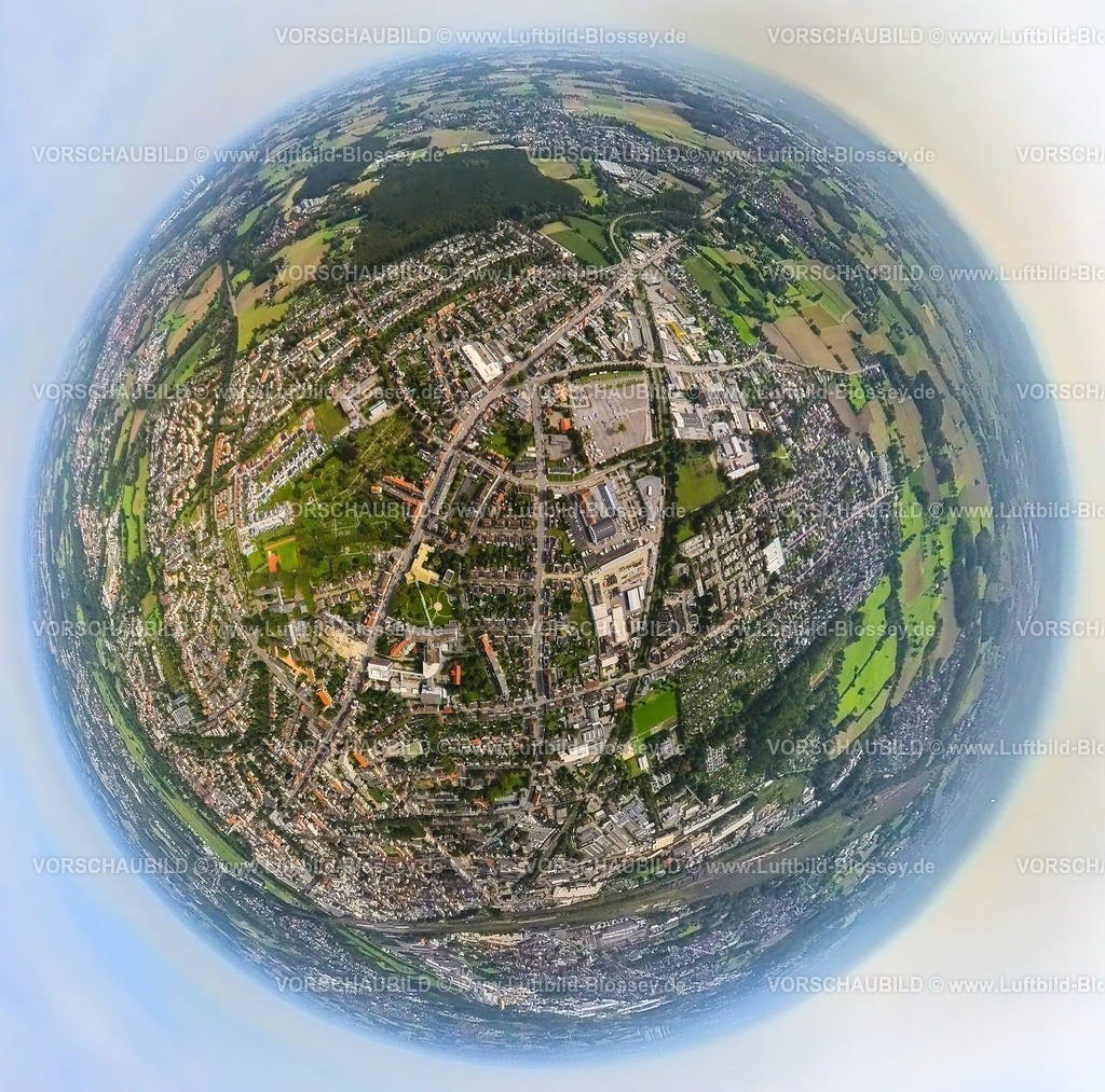 Hamm230990153 Mitte Richard-Wagner-Strasse | Luftbild, Ortsansicht Hamm-Mitte, Zentralhallen Hamm, Richard-Wagner-Strasse Bundesstraße B63, Erdkugel, Fisheye Aufnahme, Fischaugen Aufnahme, 360 Grad Aufnahme, tiny world, Mitte, Hamm, Ruhrgebiet, Nordrhein-Westfalen, Deutschland