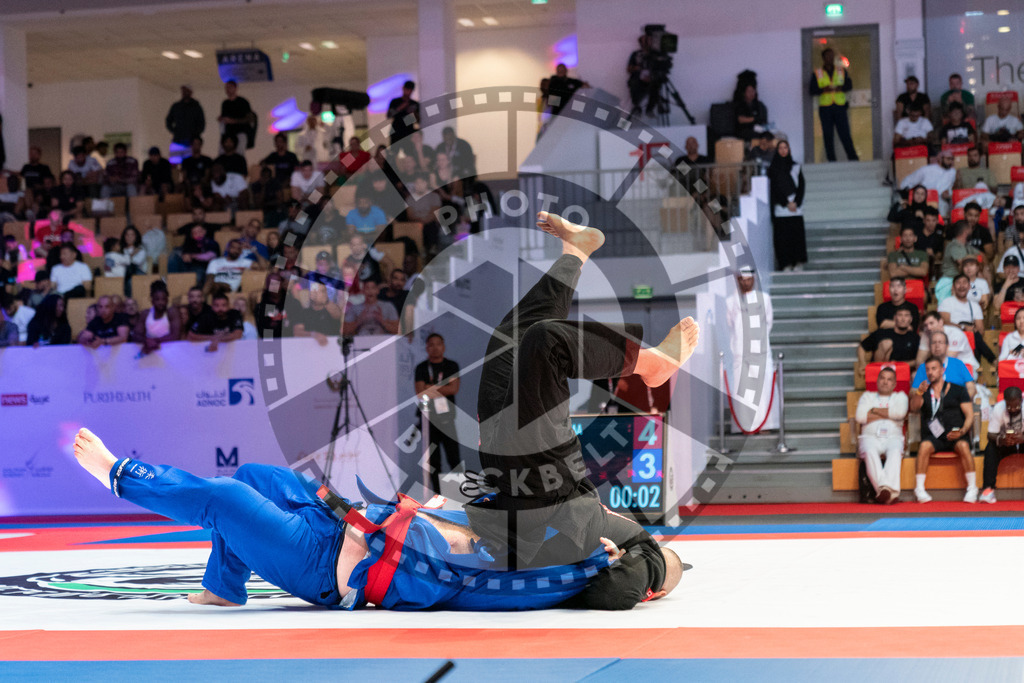 20231106PBB2073 | Fighters compete during the AJP World Master Championship in the Mubadala Arena in Abu Dhabi, Arab United Emirates, on November 6, 2023.