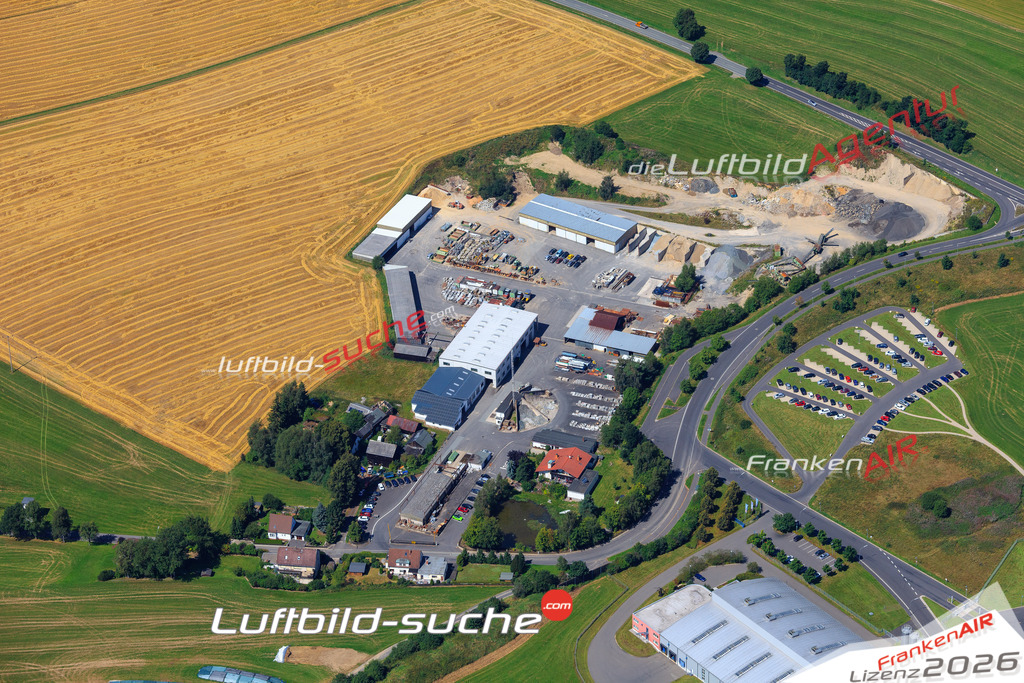 Die Luftaufnahme der Stadt Selb wurde vom UL-Flugzeug heraus erstellt ( keine Drohne )- hohe Auflösung für beste Qualität