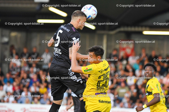 AUT, Admiral Bundesliga, LASK Linz vs SCR Altach | 27.08.2022, Raiffeisen Arena Pasching, AUT, Admiral Bundesliga, LASK Linz vs SCR Altach, im Bild Philipp Ziereis (Lask) vs Jan Jurcec (Altach)


// Admiral Bundesliga Match between LASK Linz and SCR Altach in Pasching, Austria on 2022/08/27
