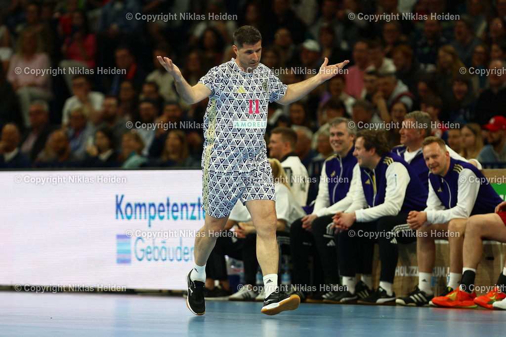 NH_TeamBitter_TeamPommes_AbschiedsspielEinsNoch_10042025 | #11 Roman Pungartnik (Team Pommes)Handball I Herren I Abschiedsspiel "Eins noch" I Pascal "Pommes" Hens und Johannes Bitter I 10.04.2025 I Barclays Arena