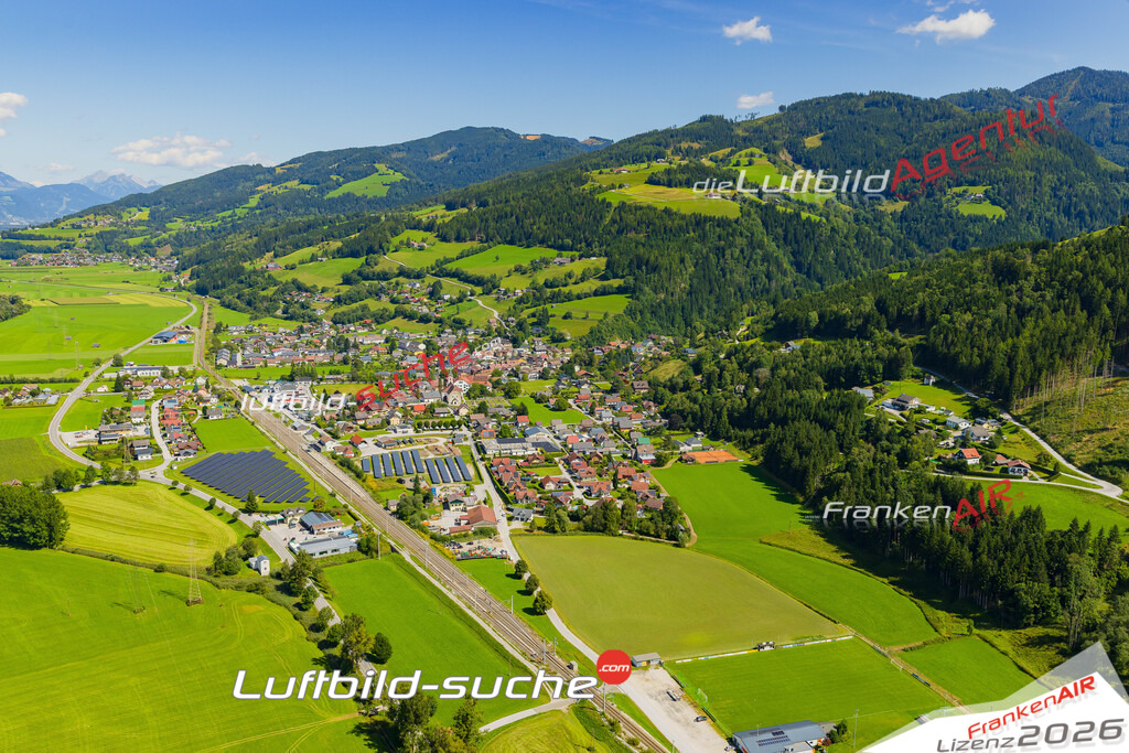 Luftaufnahme von Öblarn Vs Google Maps- Die Luftaufnahme wurde 2025 vom UL-Flugzeug heraus erstellt ( keine Drohne ) - Hochauflösende Luftaufnahme - für professionelle Ausdrucke geeignet. Die Geschenkidee !Mit Lizenz und Bildrechte bestellbar