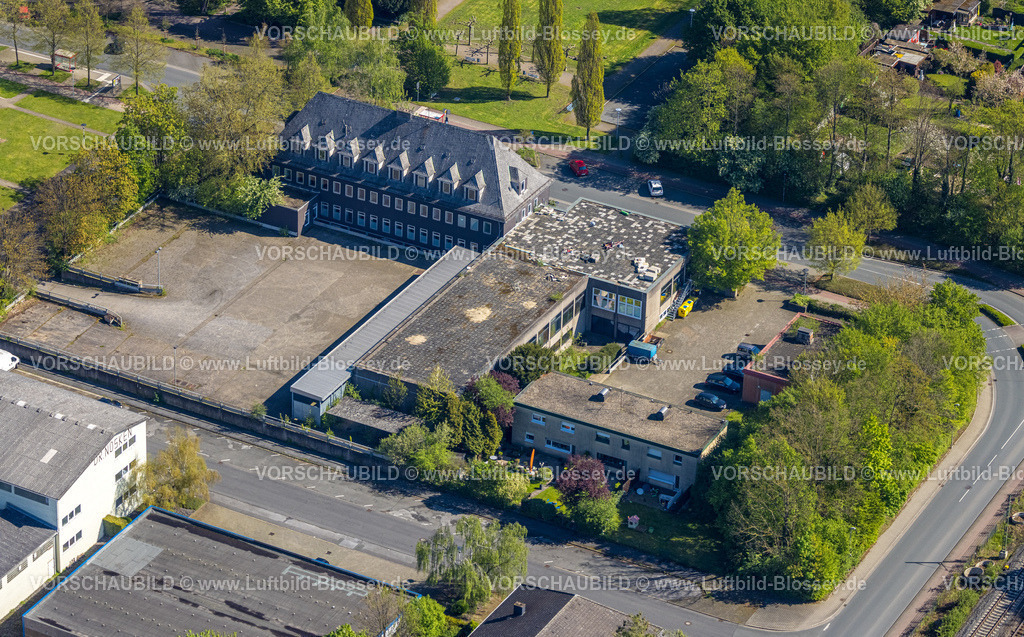Kamen230406151 | Luftbild, Jugendkulturcafe, Poststraße, Kamen, Ruhrgebiet, Nordrhein-Westfalen, Deutschland