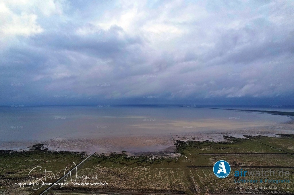 Luftbild Friedrich-Wilhelm-Luebke-Koog | Luftbild: Friedrich-Wilhelm-Luebke-Koog - 360Grad - Rundumblick - Position: Klanxbueller Weg