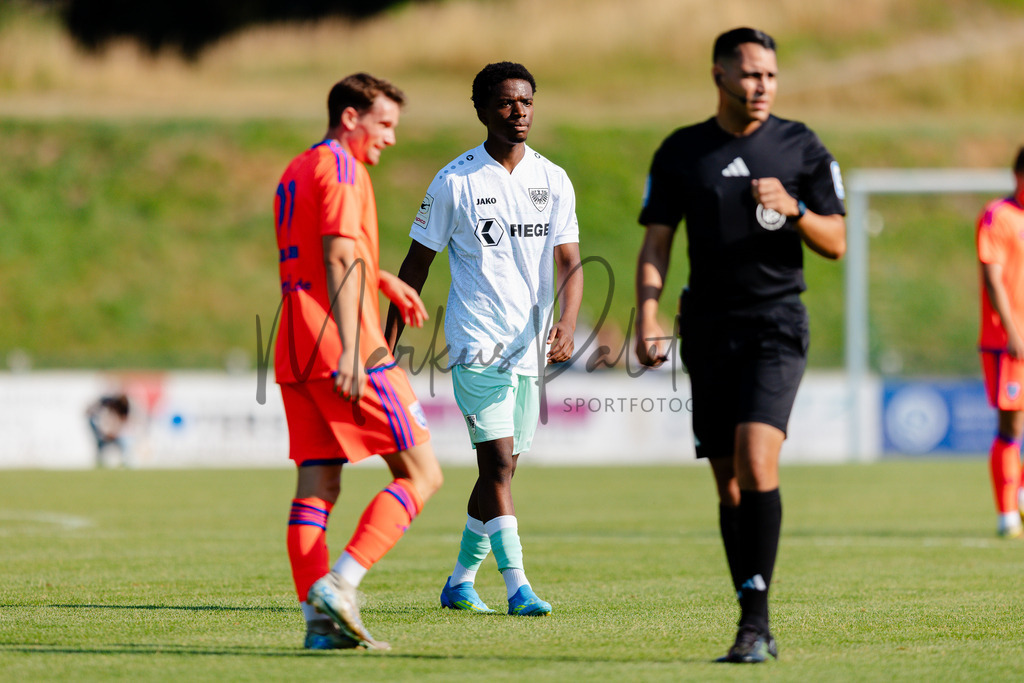 Testspiel, Saison 2026/27: SC Preußen Münster - Kickers Emden | Billerbeck, 10.07.2026: Testspiel, SC Preußen Münster gegen Kickers Emden auf der Anlage des DJK Billerbeck in Billerbeck. Foto: sportfotografie.ms | Markus Paletta - Realisiert mit Pictrs.com
