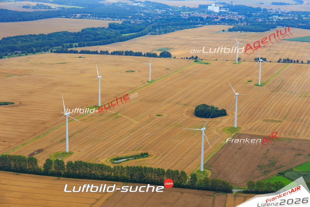 Die Luftaufnahme der Stadt Alt-bukow wurde vom UL-Flugzeug heraus erstellt ( keine Drohne )- hohe Auflösung für beste Qualität