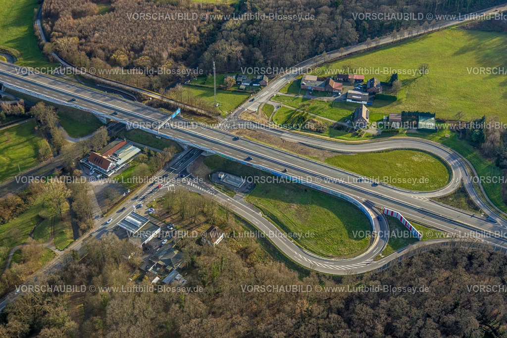 Duisburg230100071 | Luftbild, Baustelle Brücke Bundesstraße B288 Krefelder Straße Ausbau zur Autobahn A524, Ungelsheim, Duisburg, Ruhrgebiet, Nordrhein-Westfalen, Deutschland